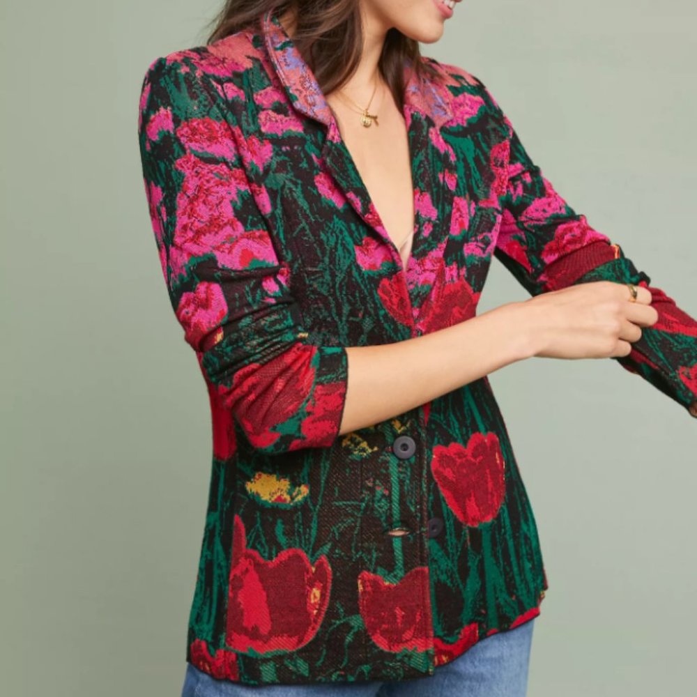 Anthropologie Sweater Blazer - Aldomartins Tulip